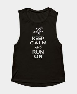 Keep Calm And Run On Tank Top SR29N