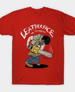 Leatherface vs Teenagers T-Shirt ER26N