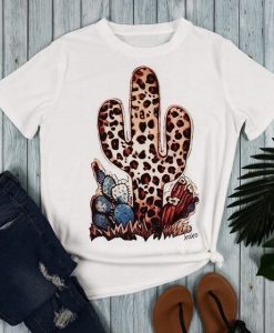 Leopard Cactus t shirt AI28N