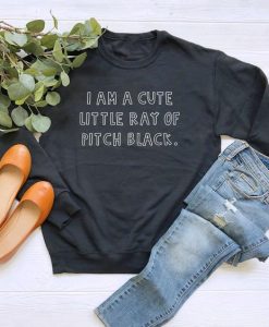 Little Ray Black sweatshirt ER26N