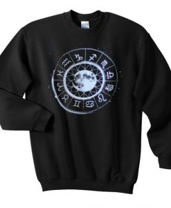Moon Zodiac Sign Sweatshirt EL30N