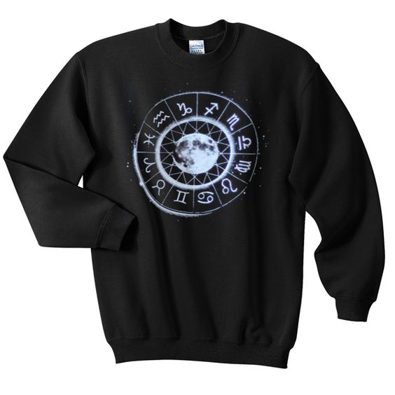 Moon Zodiac Sign Sweatshirt EL30N