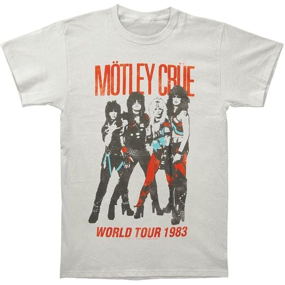 Motley World Tour 1983 T-shirt FD23N