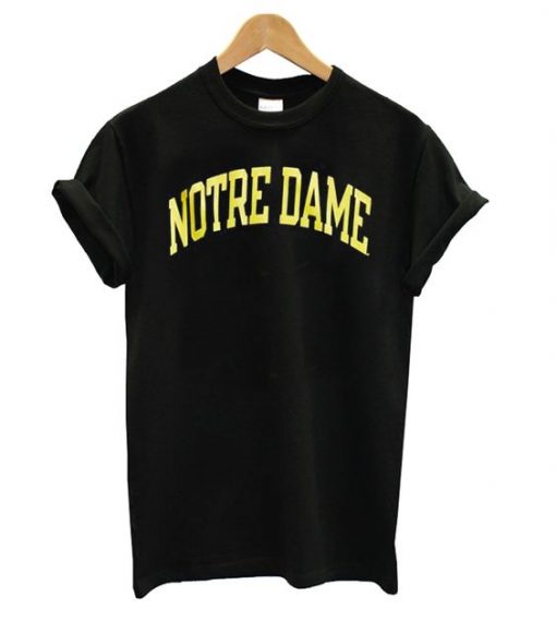 Notre Dame Black T shirt SR7N