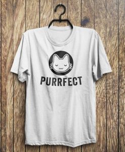 Purrfect Cat Kitten Face T-Shirt EL23N
