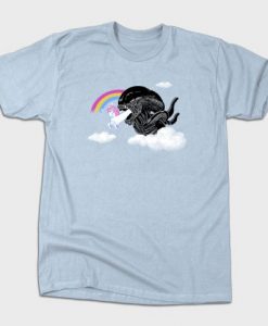 Unicorn and Xenomorph T-Shirt FD25N