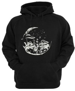 alien on the moon hoodie FD28N