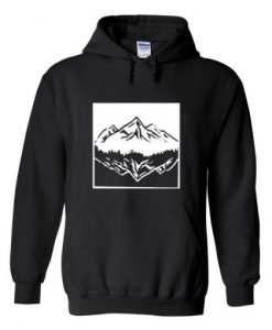 mountain upside down hoodie SR29N