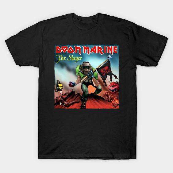 Doom Marine Cover T-Shirt NR27D