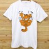 Garfield scratching tee Shirt FD6D