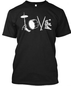 Love To Drum T Shirt TT14D