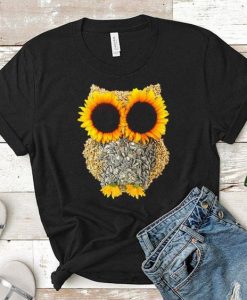 Owl Sunflower T-Shirt EM5D