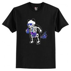 Panda Skeleton Tshirt EL7D
