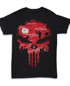 Red Night Skull T-Shirt D3VL