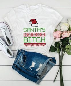 Santa's Bitch Christmas T-Shirt D5VL