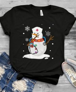 Snowman Nurse t shirt FD6D