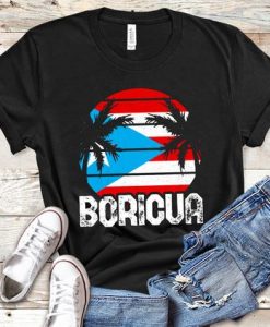 Boricua Flag t Shirt SR20J0