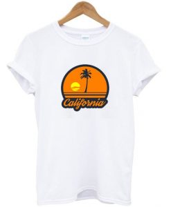 California sunset beach t-shirt FD14J0