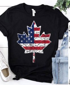 Canadian American Flag Tshirt FD27J0