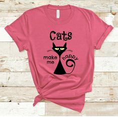 Cats Make Me Happy Tshirt EL21J0