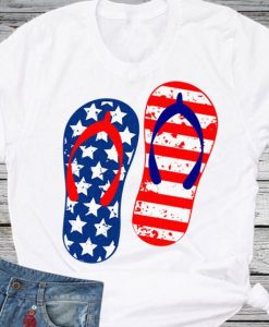 Flip Flops USA tshirt FD27J0