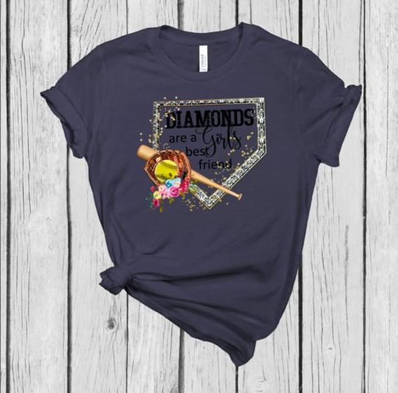 Girls Love Diamonds Tshirt EL23J0