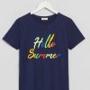 Hello Summer Slogan T-Shirt SR13J0