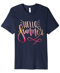 Hello Summer Watercolor T-Shirt SR13J0