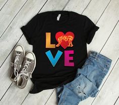 I Love Wrestling Tshirt EL30J0