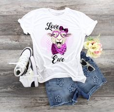 Love Cute Cat Tshirt EL30J0