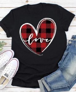 Love Heart Baseball Valentine T-Shirt FD7J0