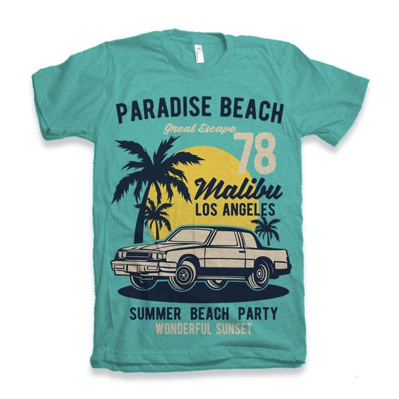 Paradise Beach t shirt FD14J0
