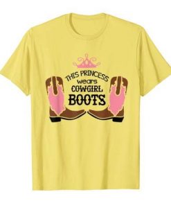 Princess Cowboy Boots Tshirt EL20J0