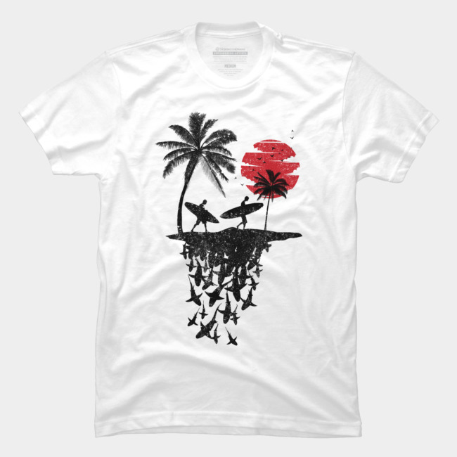 Summer Surf island T Shirt SR18J0