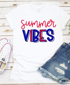 Summer Vibes Design T Shirt SR18J0