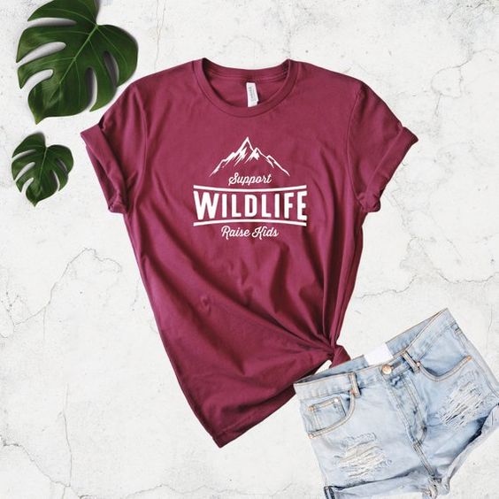 Wildlife Raise T Shirt SR18J0