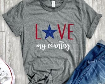 love my Country Tshirt Fd27J0