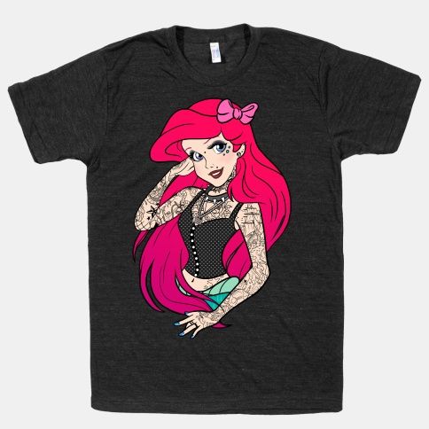 Punk Princess Mermaid Tshirt FD6F0
