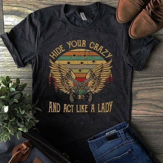 Act Like A Lady Vintage T-shirt ZL4M0