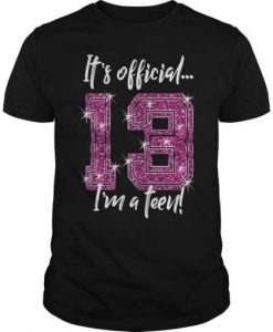 Its Official 13th Birthday T-Shirt ZL4M0