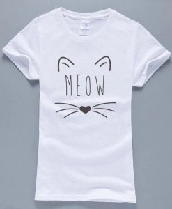 Meow Cat Kitty Kawaii T Shirt AF21M0