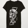 Black Skull T-Shirt ND10A0
