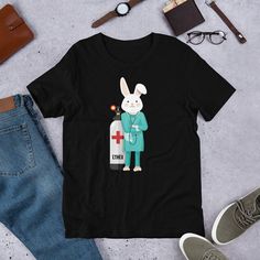 Bunny Easter Nurse Tshirt AS9A0