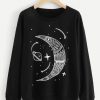 Moon and star sweatshirt AL27JN0