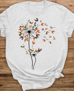 Dandelion Chicken Flower T-Shirt AL31AG0