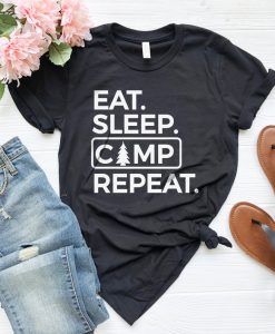 Eat Sleep Camp Repeat T-Shirt AL31AG0