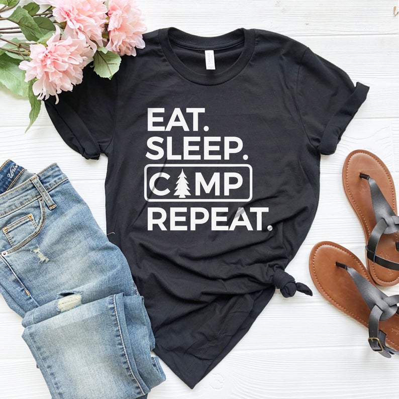 Eat Sleep Camp Repeat T-Shirt AL31AG0