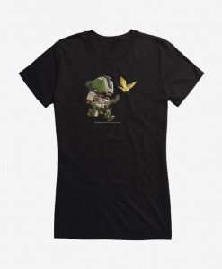 Overwatch bastion and bird girl T Shirt AL5AG0