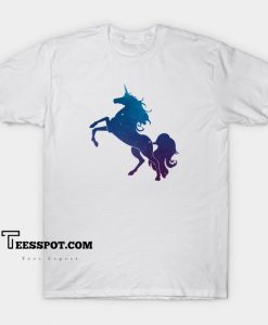 Beautiful Unicorn Fantasy T-Shirt AL3D0