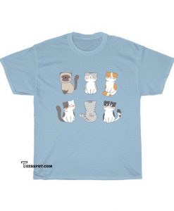 Cute Potter Cats emote T-shirt ED26JN1